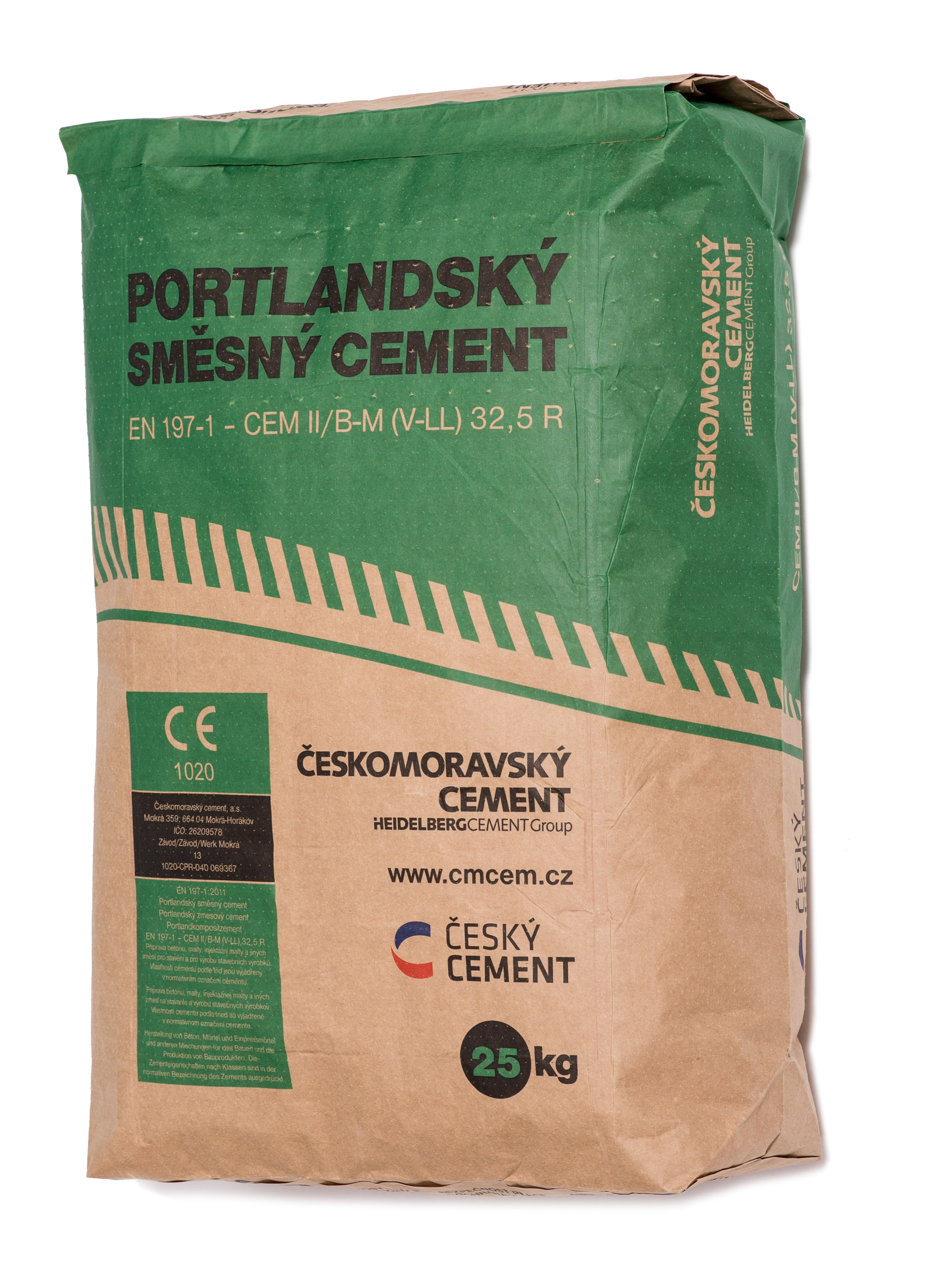Balený portlandský směsný cement CEM II/B-M (V-LL) 32,5 R. 